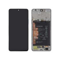 Complete Screen Silver Honor Magic 4 Lite (Battery integrated)