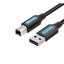 VENTION USB-A Male to USB-B Male cable 0.5m (Black)