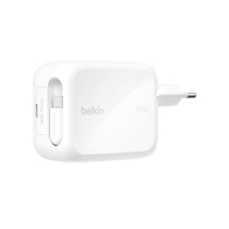 BELKIN USB-C GaN Wall Charger With Retractable Cable (67W)