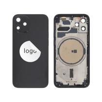 Frame Complete (Case Back Pre-assembled) Black iPhone 12 Mini (Pulled A)