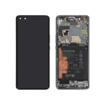 Complete Screen Black Honor Magic 4 Pro (Battery integrated)