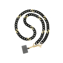FAIRPLAY Long Chain 120cm GIULIA (Black/Gold)