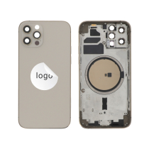 Frame Complete (Case Back Pre-assembled) Gold iPhone 12 Pro (Pulled C)