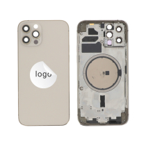 Frame Complete (Case Back Pre-assembled) Gold iPhone 12 Pro (Pulled B)