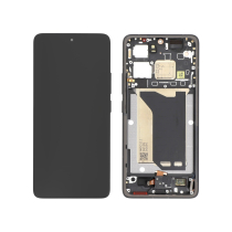 Complete Screen Black Poco F7 Ultra (With Frame) (ReLife)