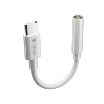 DEVIA USB-C to 3.5mm Jack Adapter (White) (EC608)