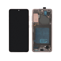 Complete Screen Pink Galaxy S21 5G (G991B) (With frame)