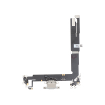 Charging Port Flex Cable White iPhone 16 Plus