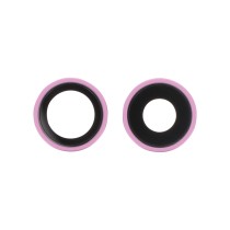 Rear Camera Lens with Frame iPhone 16/16 Plus (Pink) (Pack of 2)