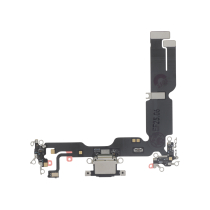 Charging Port Flex Cable iPhone 15 Plus (Black) (ReLife)