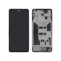 Complete Screen Black Oppo Reno12 F 4G/5G (ReLIfe) (With Frame)