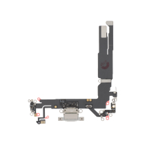 Charging Port Flex Cable White iPhone 17