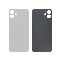 Backcover Silver iPhone 12 (Large Hole) (No Logo)