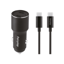FAIRPLAY Car Charger Pack (60W) + USB-C Cable