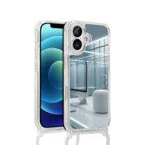 COVERME Case Mirror iPhone 14 (Phone Strap White)